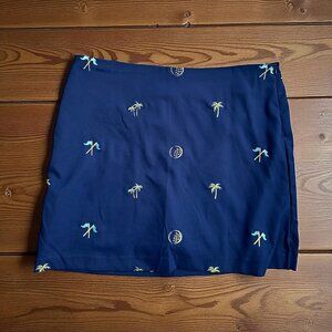 CORAL BAY GOLF Women's Blue Embroidered Skort Size 16